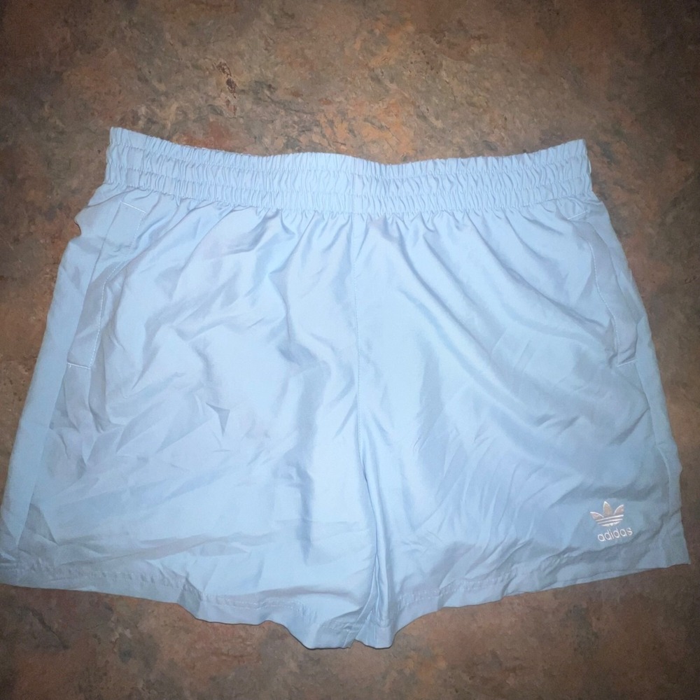 Adidas Mens Light Blue Elastic Waist‎ Swim Shorts XL 18515